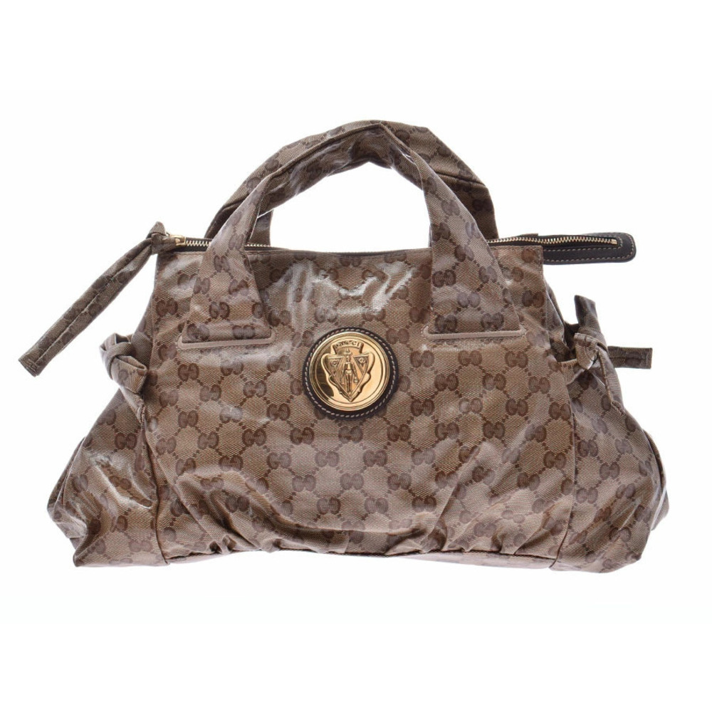 Gucci Hysteria Handbag GG Beige Canvas